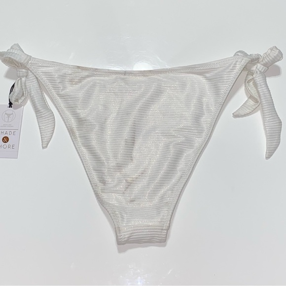 NWT White Tie-Side Bikini Bottom - Picture 4 of 8